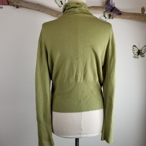 Anthropologie moth green turtleneck sweater - Picture 4 of 7